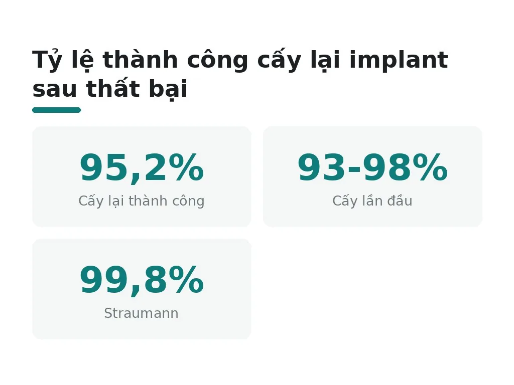 Cấy lại implant thất bại có thể được không?