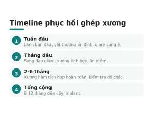 Timeline phục hồi ghép xương