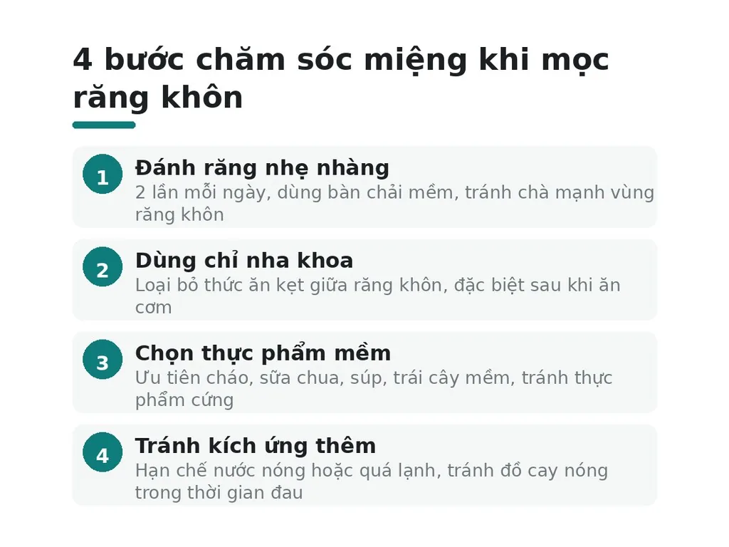 Chăm sóc miệng đúng cách để tránh biến chứng
