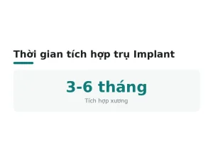 Thời gian tích hợp trụ Implant