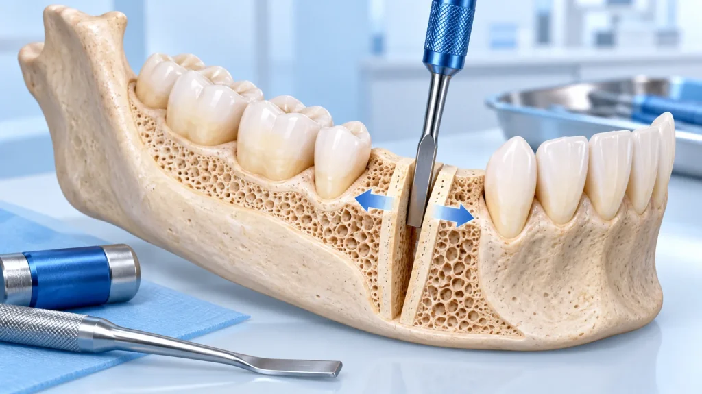 Chẻ sống hàm chỉ định khi nào? Điều kiện về xương hàm