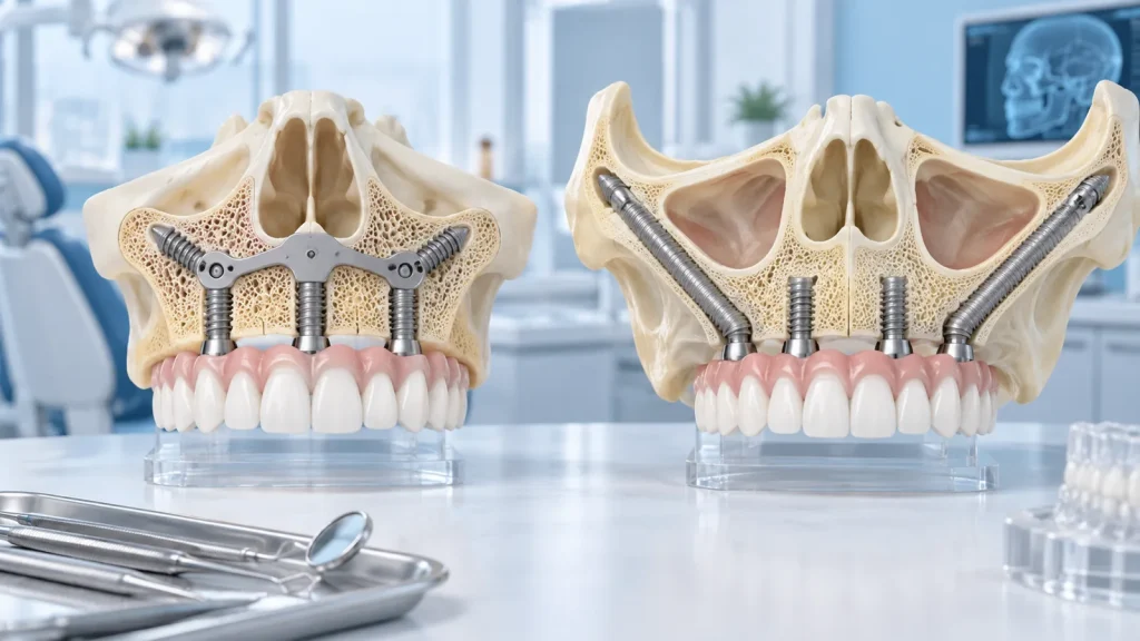 Implant chân bướm và implant gò má khác nhau thế nào?