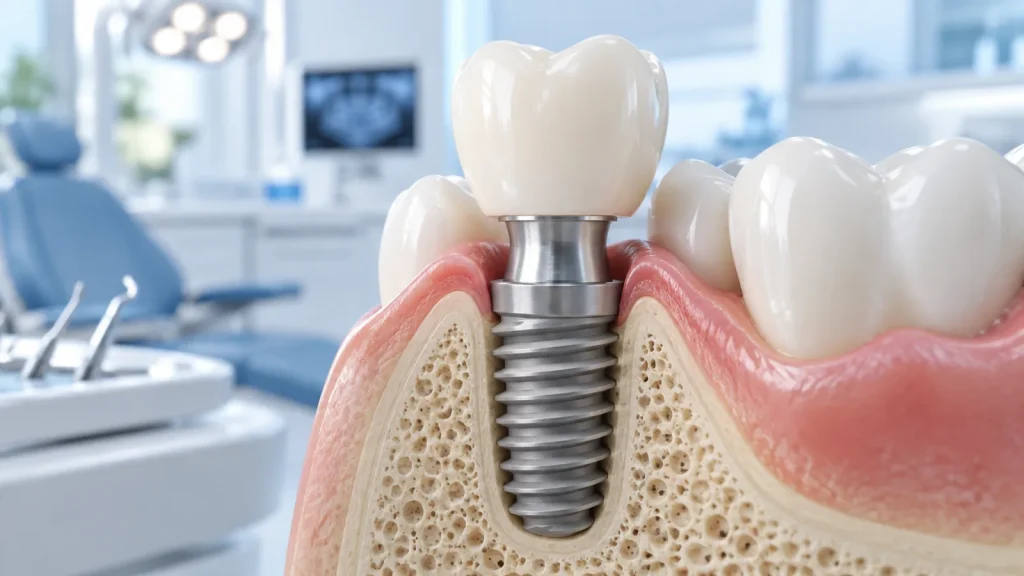 Platform switching implant là gì? Cơ chế giữ xương