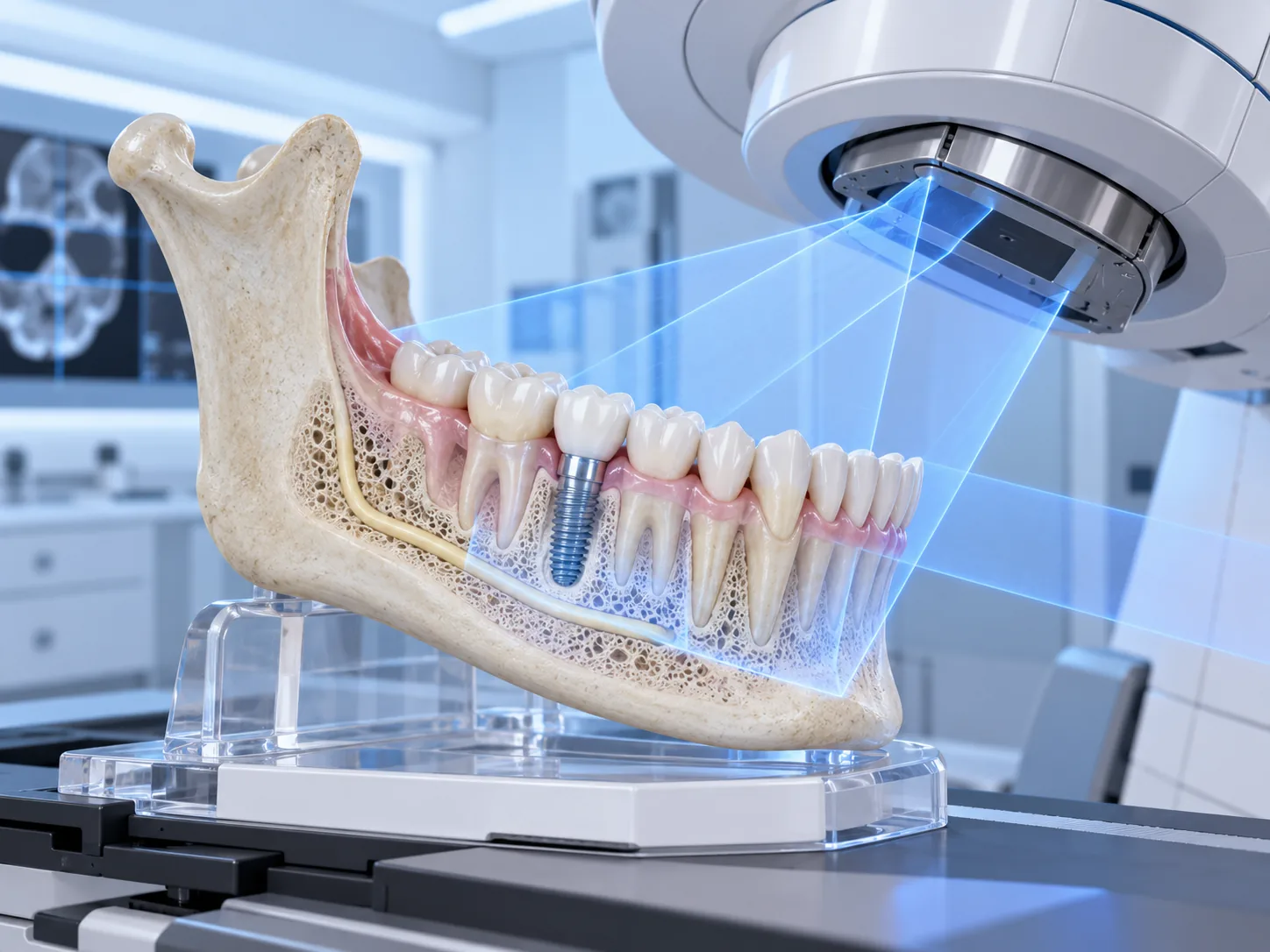 Xạ trị hàm mặt có thể làm được khi cấy implant không?