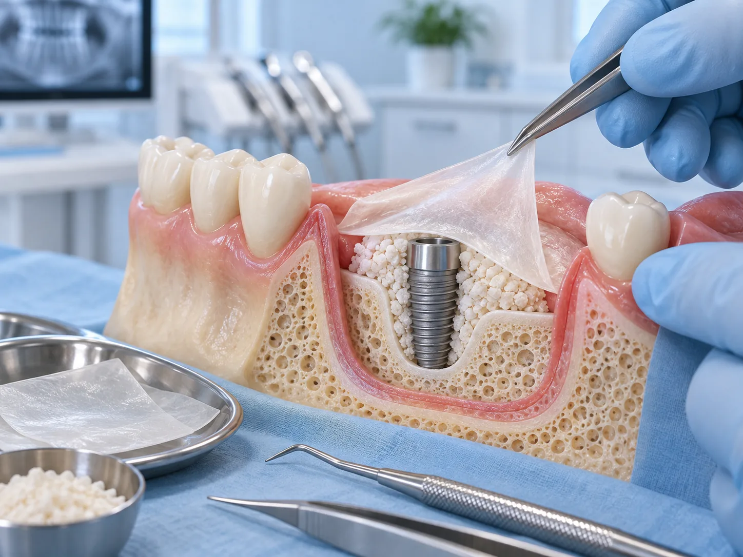 Màng PRF có tác dụng gì khi cấy ghép Implant?