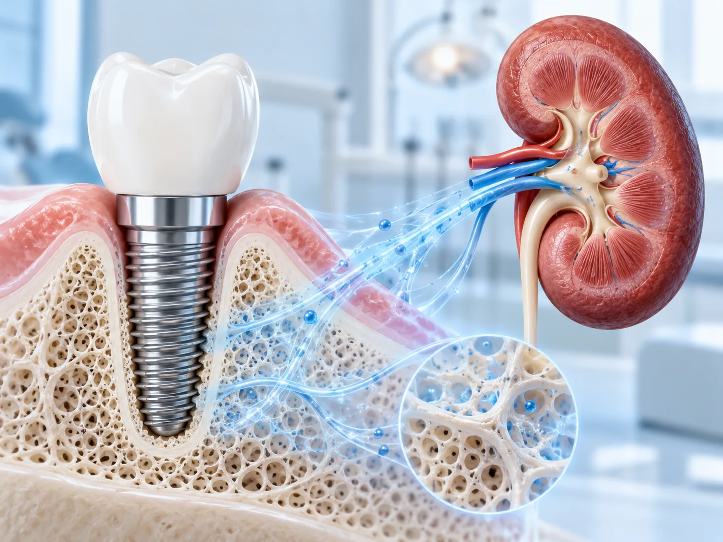 Bệnh thận ảnh hưởng đến cấy implant như thế nào?