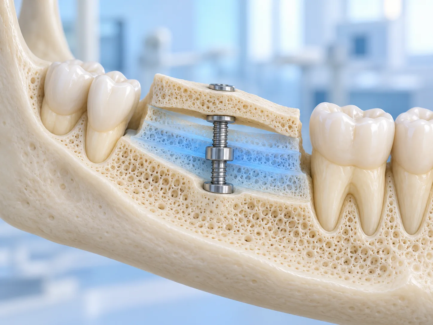 Vít tạo khoảng có tác dụng gì trong ghép xương?