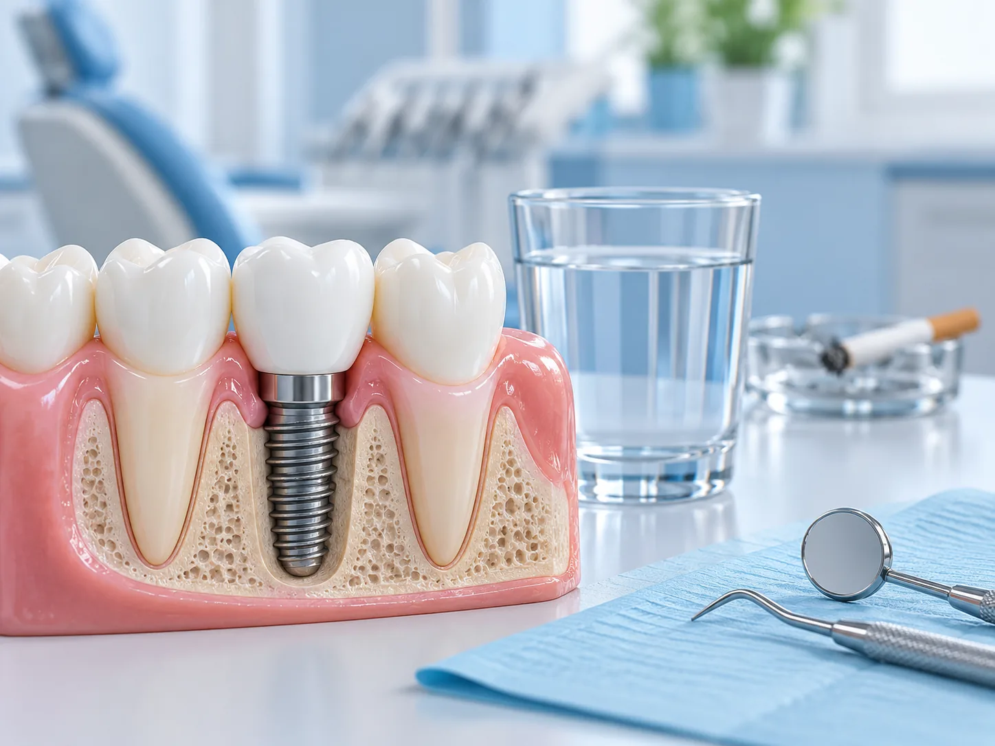 Sau cấy implant cần kiêng thuốc lá bao lâu?