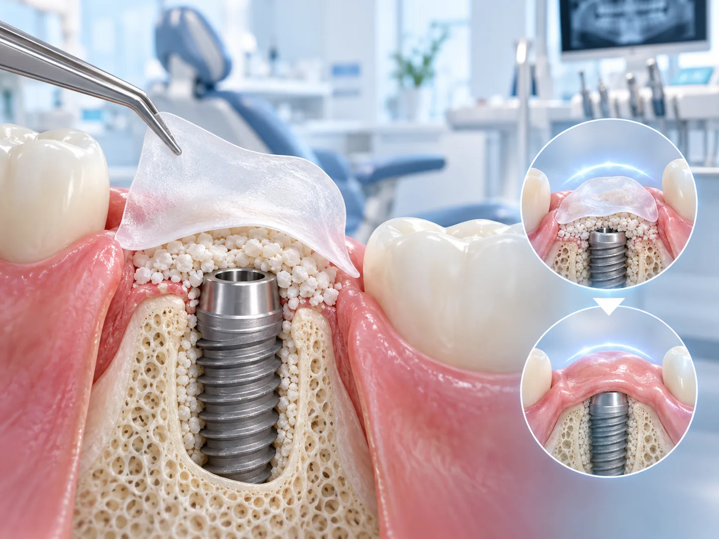 Ưu điểm khi ứng dụng màng PRF trong cấy ghép Implant là gì?