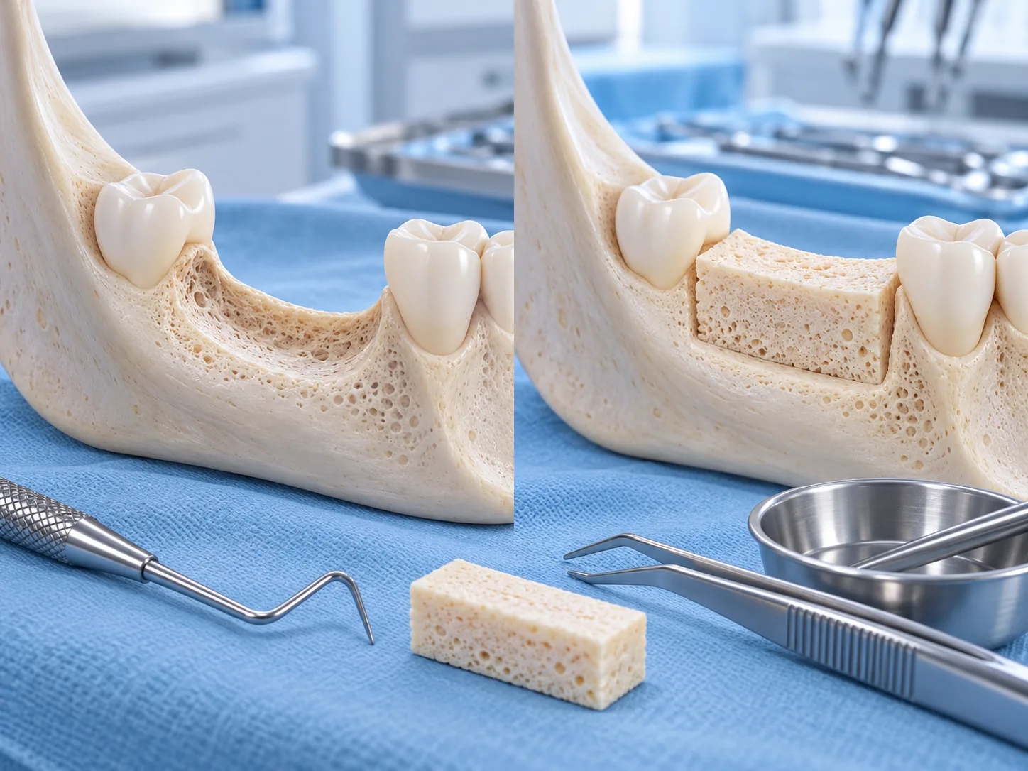 Ghép xương khối được chỉ định trong trường hợp nào?