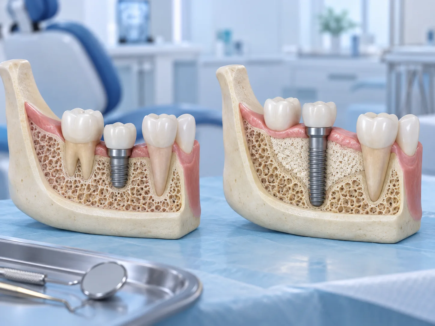 Trường hợp nào nên cân nhắc implant ngắn thay vì ghép xương hoặc nâng xoang?