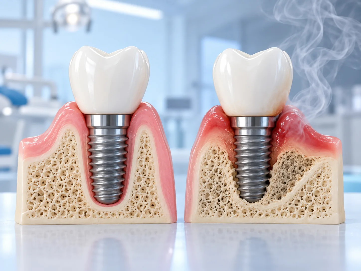 Tại sao phải bỏ thuốc lá khi cấy implant?