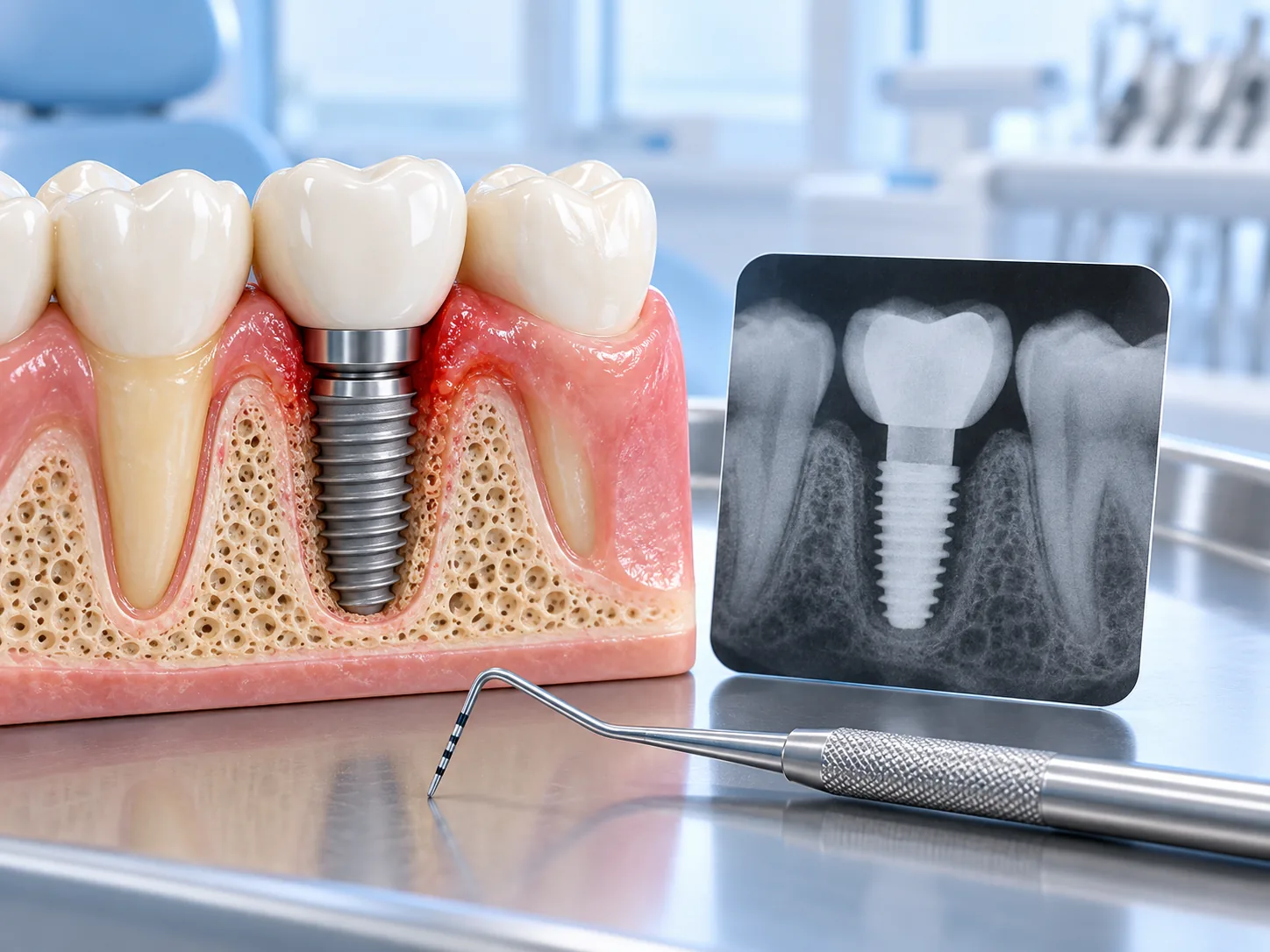 Làm thế nào chẩn đoán viêm quanh implant?