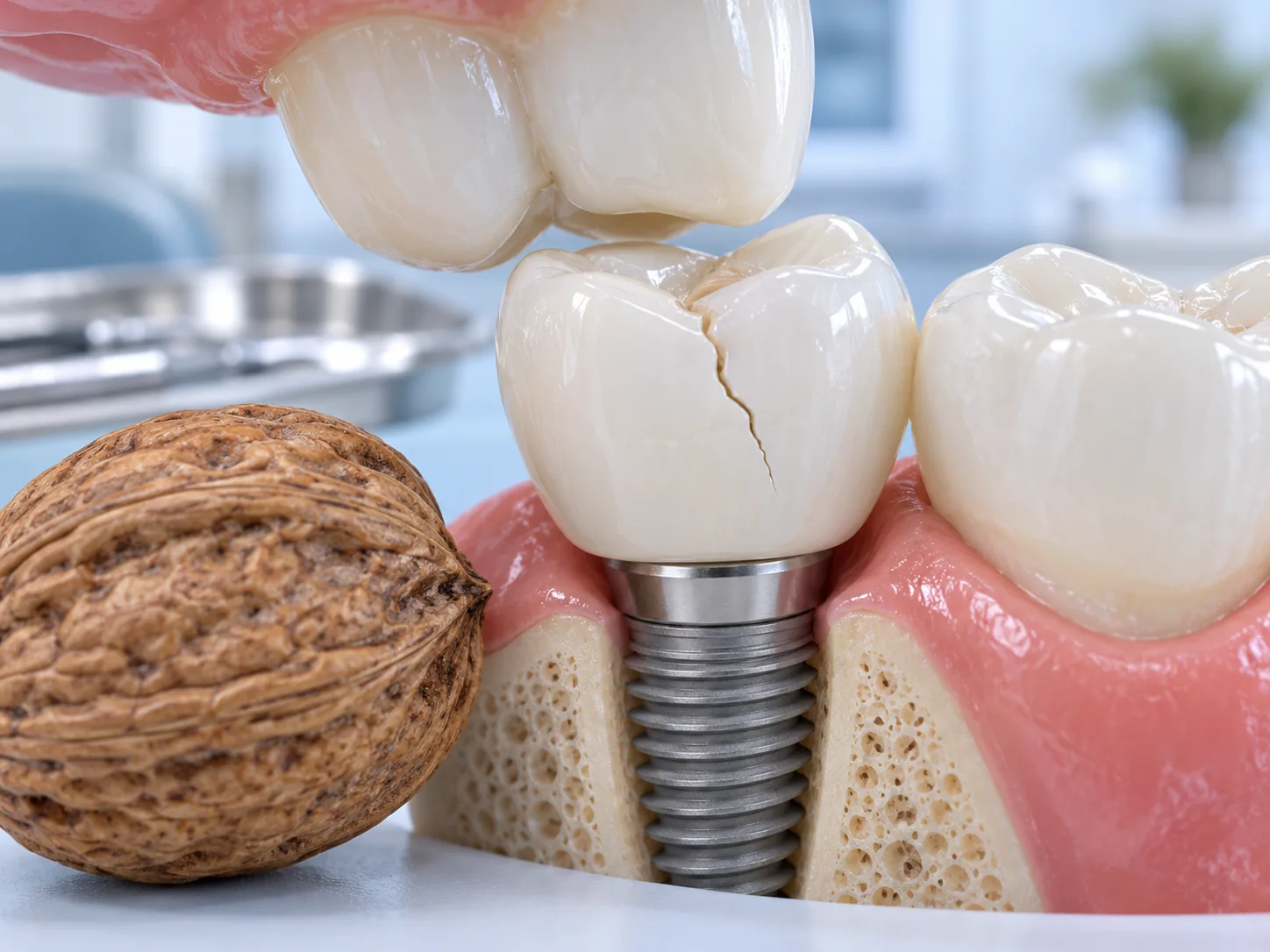 Vì sao mã sứ trên implant lại bị mẻ?