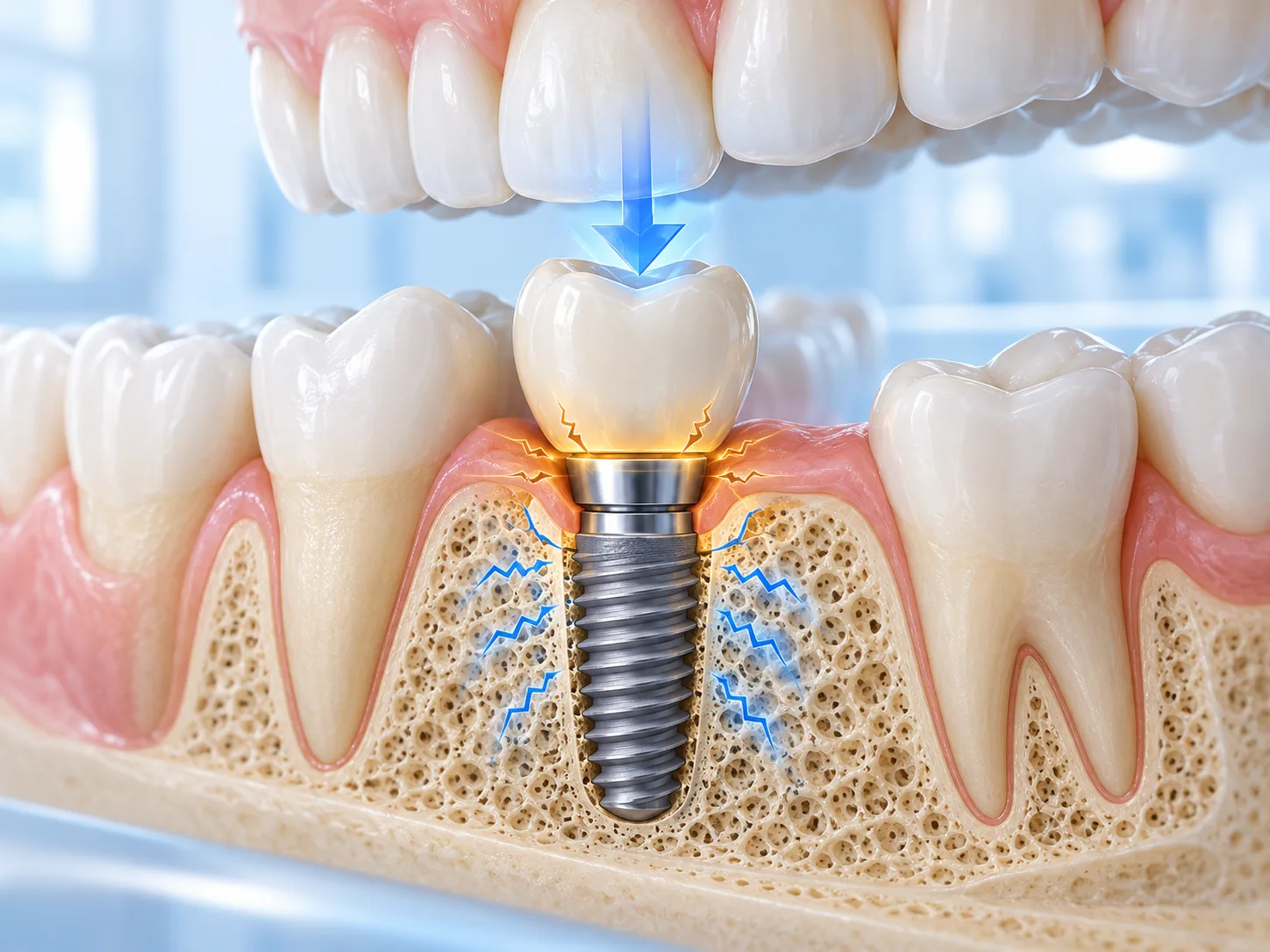 Những biến chứng gì có thể xảy ra khi vừa bị nghiến răng vừa có Implant?