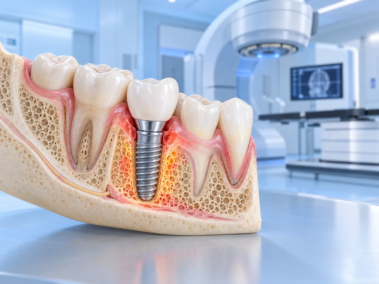 Những rủi ro và biến chứng khi xạ trị ở bệnh nhân cấy implant là gì?