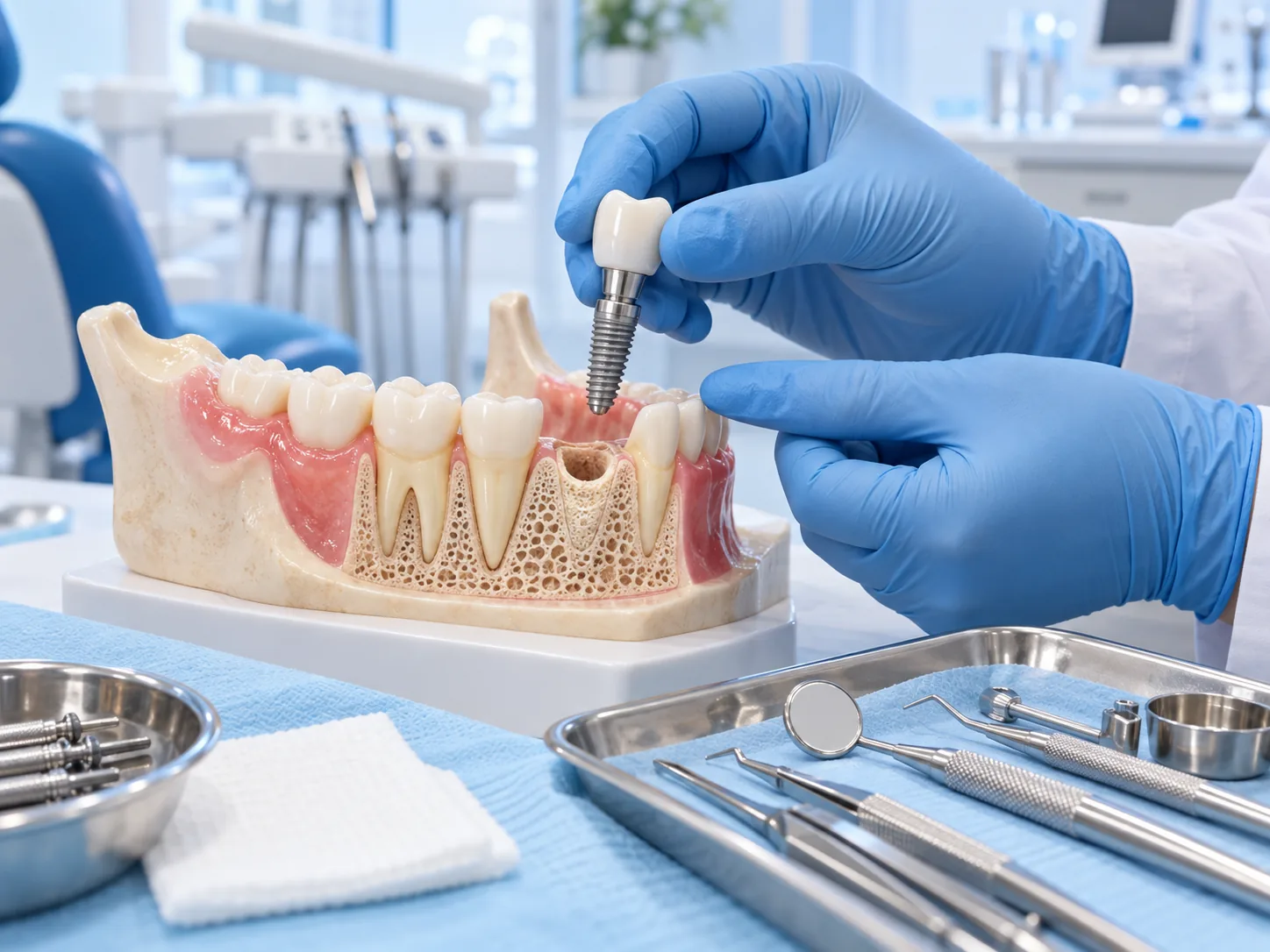 Quy trình cấy implant cho người nhiễm HIV là gì?